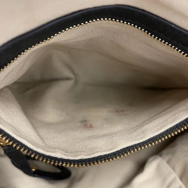 Tory Burch Top Handle Satchel in Black Leather w/ Gold-tone Chain - Preowned - Image 8