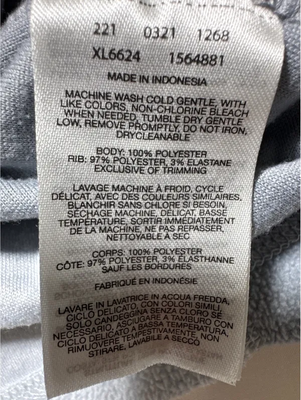Columbia Light Blue & Gray Fleece Pullover - Size Large Cozy - Image 6