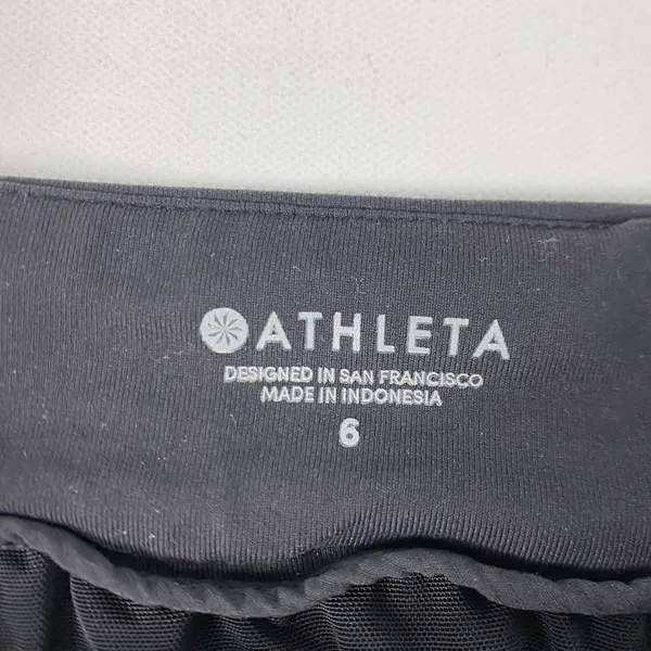 Athleta Shorts Womens‎ 6 Black Bermuda Nylon Spandex Pockets Elastic Waist - Image 7
