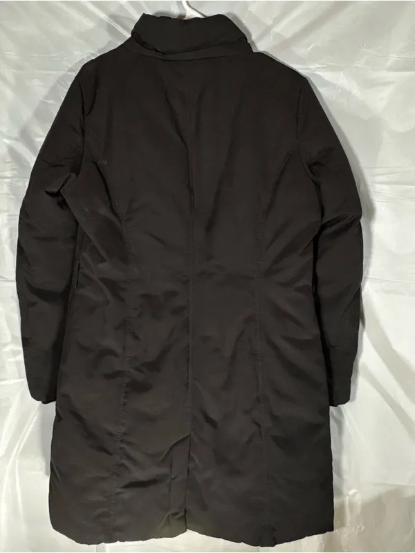 Lauren Ralph Lauren Women’s Coat Sz Med Black Down Filled Zip Up Winter‎ Preppy - Image 2