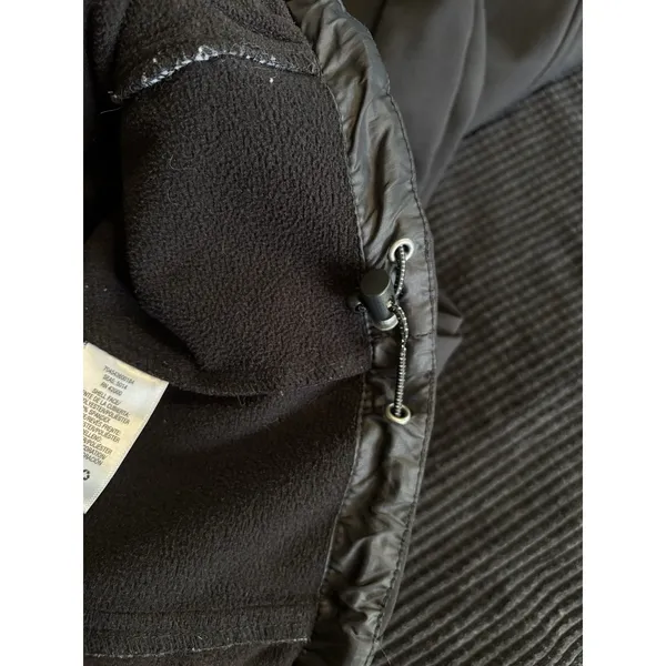 Athletech Puffer Jacket‎ Zip Up Size Large Zip Pockets Fleece Lined Black Toggle - Image 8