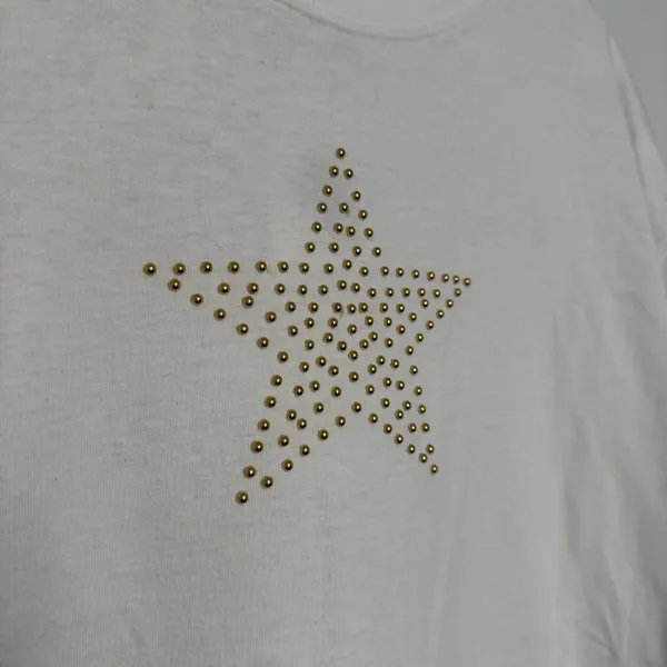 Bob Mackie Studio Vintage White Star T-Shirt - Image 3