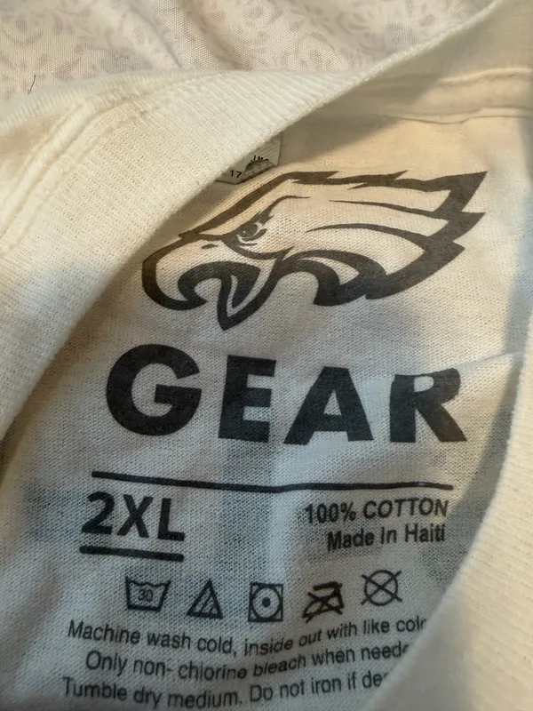 Go Birds eagles white tshirt Size XXL - Image 7
