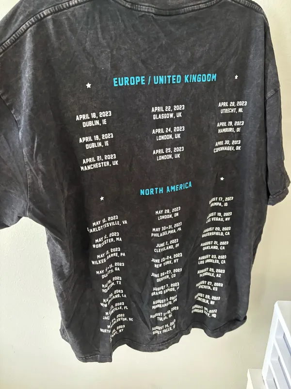 Zach bryan official tour merch Black Size XL - Image 3