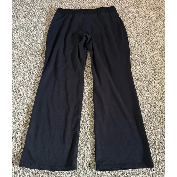 Chaps Women's Black‎ Wide Leg Leggings Size XL - Image 6
