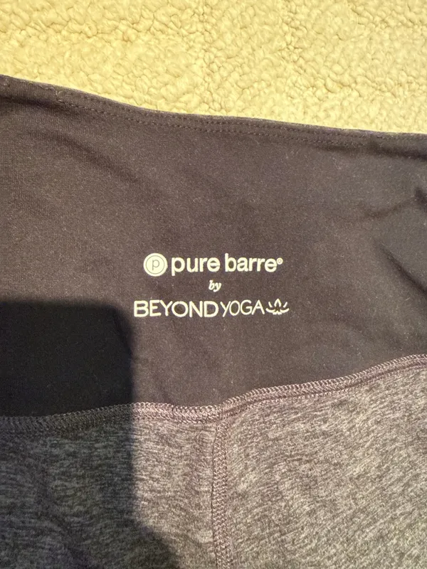 Beyond Yoga x Pure Barre Gray High Waisted Leggings - Image 3
