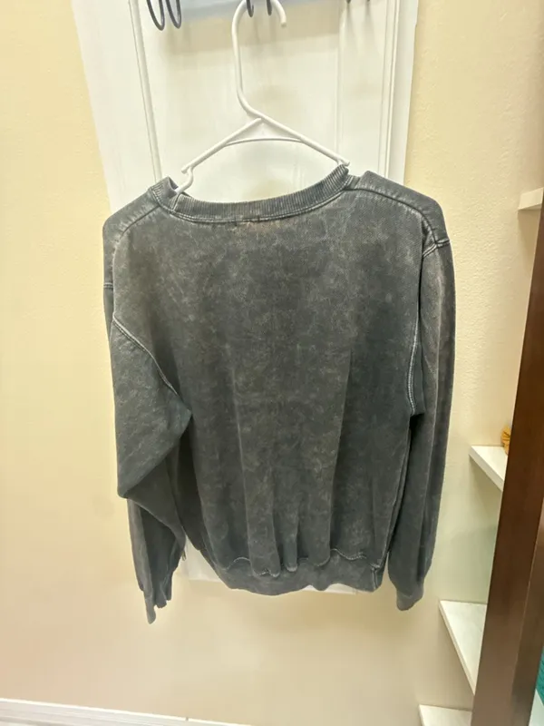John Galt California Acid Wash Crewneck Sweatshirt - Image 3