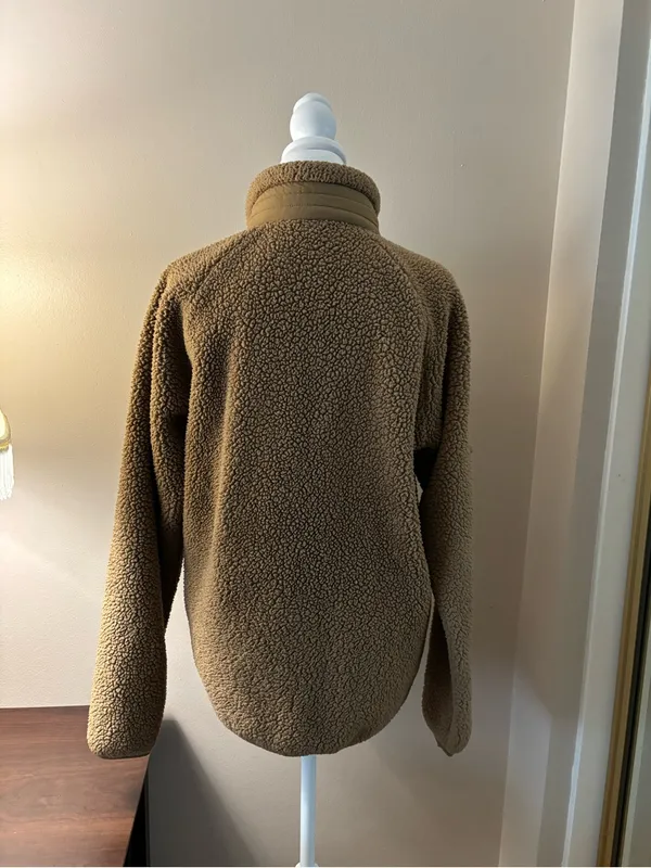 Columbia Jacket Women’s Size S Tan Sherpa Full-Zip Fleece Jacket - Image 3