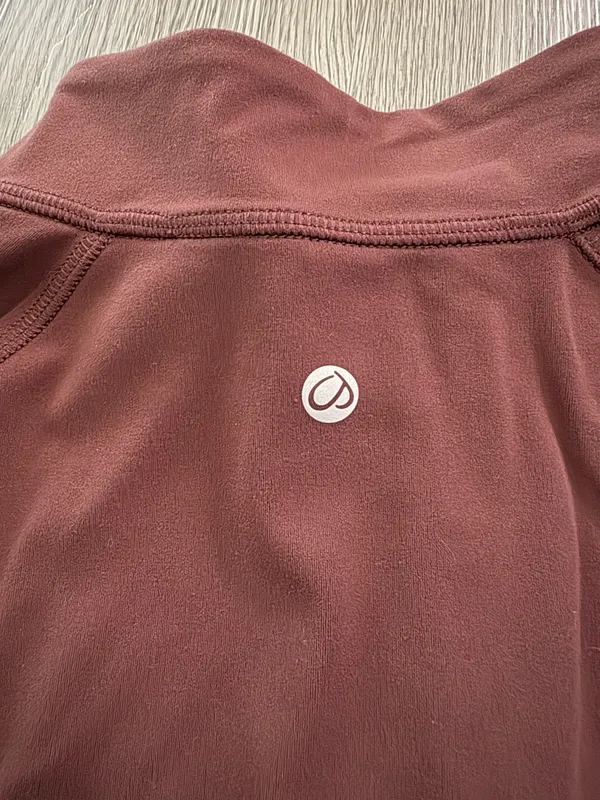 CRZ Yoga Velvet Brown Quarter Zip Athletic Sweater - Image 4