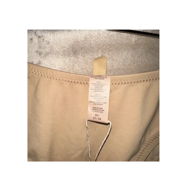 Skims Swim Micro Tanga Bikini Bottom Women Sz 3X Ocher Stretch Thong Beach Swim - Image 3