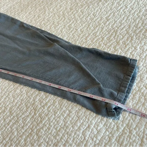 ✨ We the‎ Free Faded Love Linen Blend High-Rise Pleated Front Pants Wave Blue 27 - Image 13