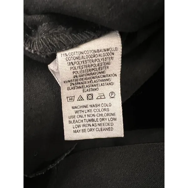 We The Free People Flare Jean Size 26 Black Denim Bell Bottom Stretch Pull On‎ - Image 6