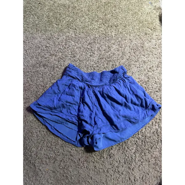 Hollister Women Blue Ultra High-Rise Skirty Shorts Smocked‎ Waist Swiss Dot XS - Image 2