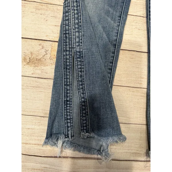 Liverpool Los Angles Women’s Gia Glider Crop Blue Denim Pull On Jeans Size 2/26 - Image 3
