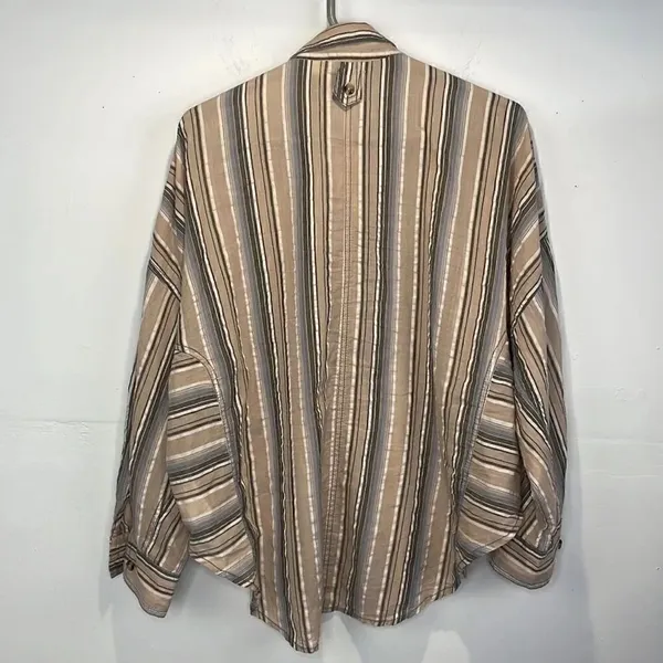 BDG Urban Outfitters Bell Button-Down Shirt Striped Oversized Long Sleeve (XS) - Image 7