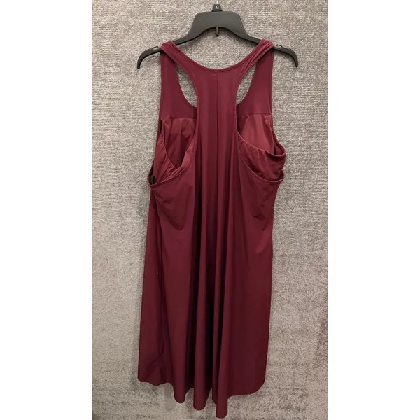 Free Fly Women Dress Medium Burgundy High-Low Racerback Bamboo Blend Pockets - Image 7