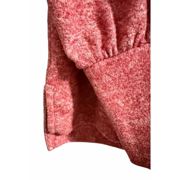 Maeve by Anthropologie‎ Fleece Cowl Neck Sweater Red Women's Size Large - Image 8