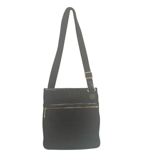 Michael Kors Black and Gold Messenger Bag - Image 8