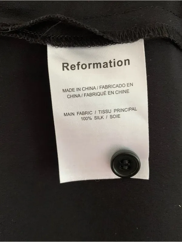 Reformation Alaine 100% Silk Dress - Image 7