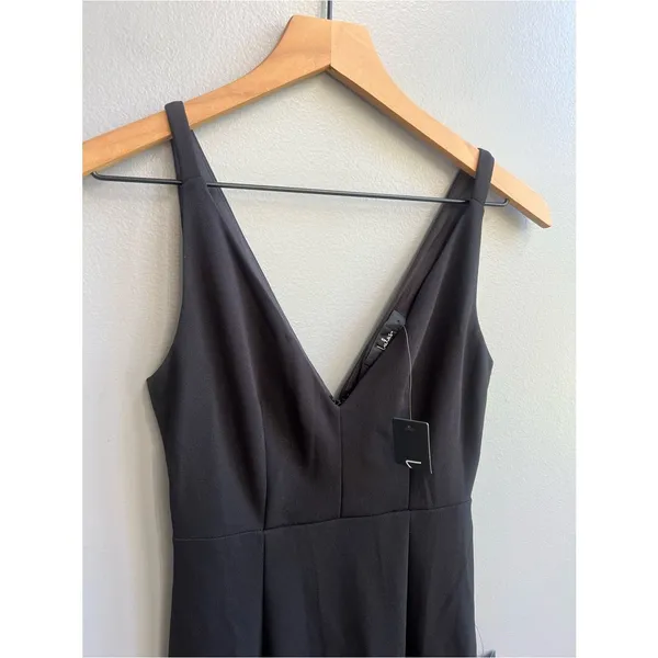 Lulu’s Melora Black Sleeveless Maxi Dress Elegant Black V-Neck Evening Dress NWT - Image 8
