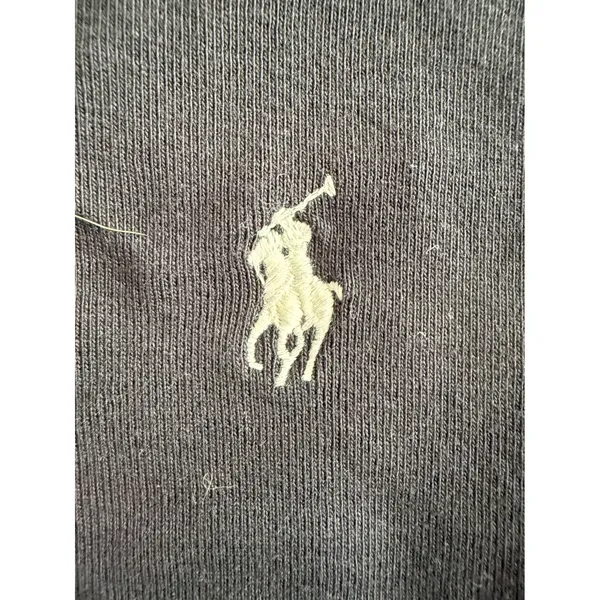 Ralph Lauren Sport Womens Black Long Sleeve Cotton Crew Neck Pony Logo Tee L - Image 4
