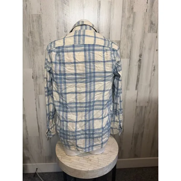 George blue flannel Blue - Image 3