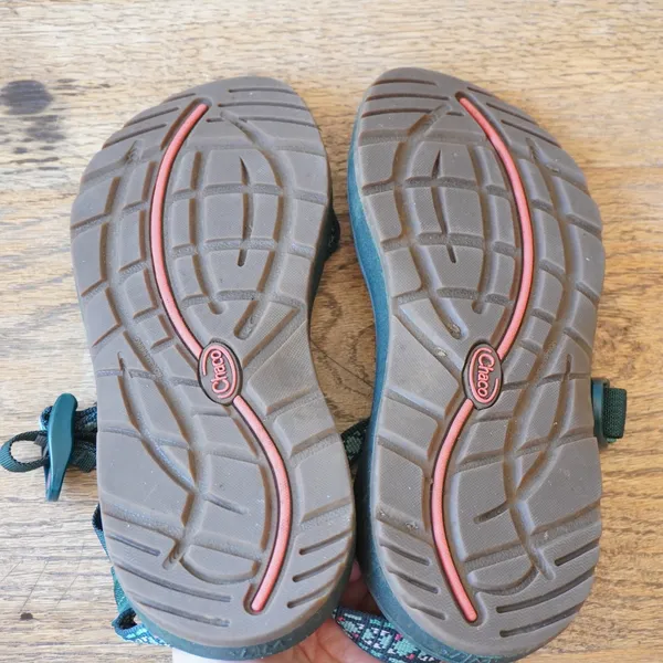 Chaco Womens Size 7 Z Cloud 2 Sandals Green Excellent Geometric Toe Loop Strappy - Image 6