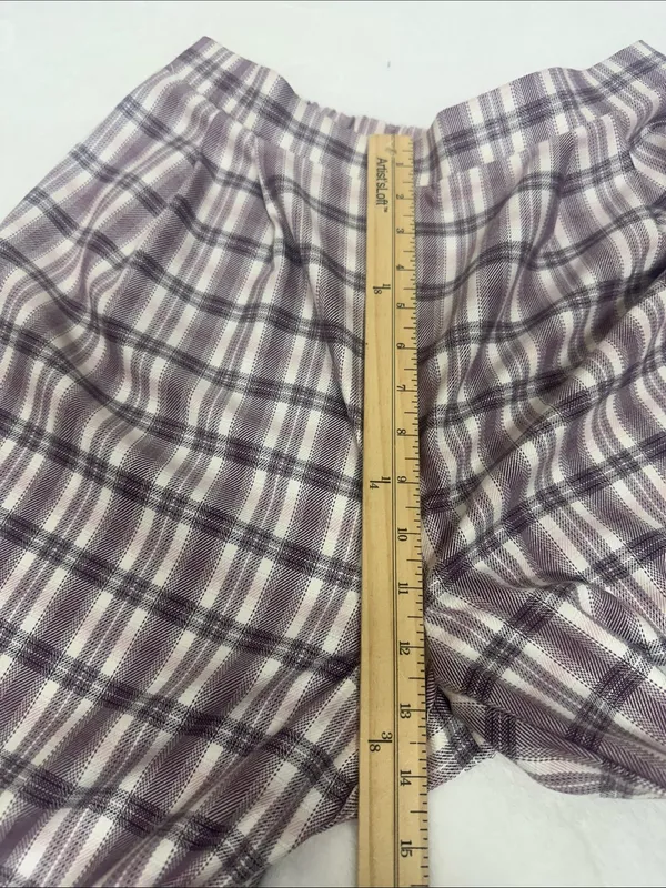 No Boundaries Mauve Plaid Wide-Leg Pants These run big I’m a M/L and they fit me - Image 5