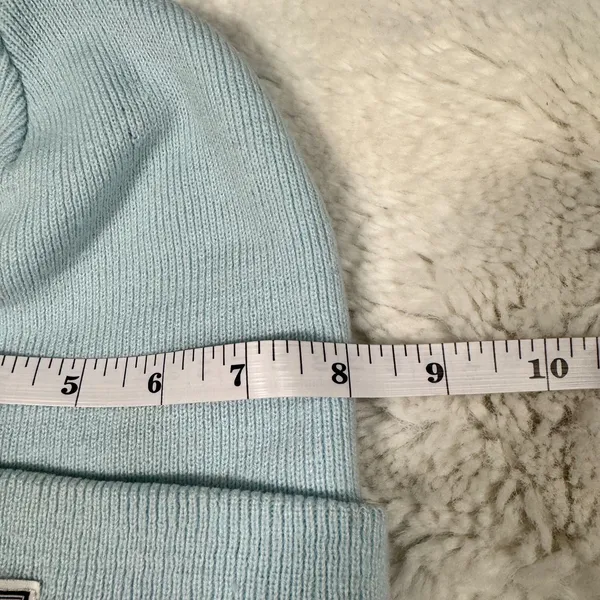 Herschel Light Blue Knit Beanie Y2K Minimalist - Image 6