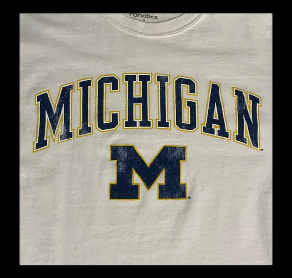 Fanatics Michigan University unisex longsleeves t-shirt- size Medium - Image 4