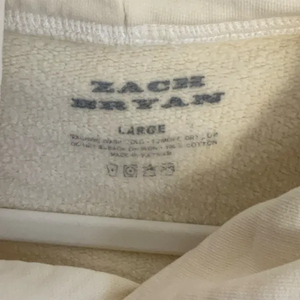 Zack Bryan Quittin Time‎ Hoodie size large Country Tour Sweatshirt - Image 3