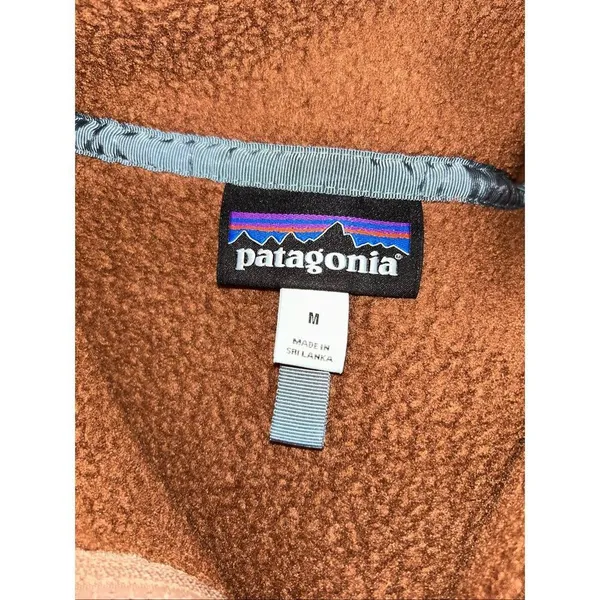 Patagonia Retro Pile Quarter Zip Fleece Pullover Women’s Size Medium Brown - Image 3
