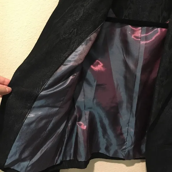 Robert Graham black blue metallic blazer 8 - Image 6