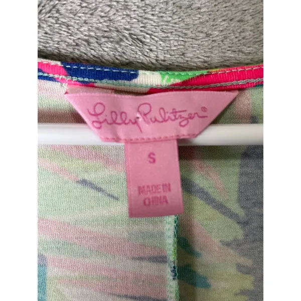 Lilly Pulitzer Island Time Lindley Caftan Shift Dress Small Tropical‎ Resort - Image 5