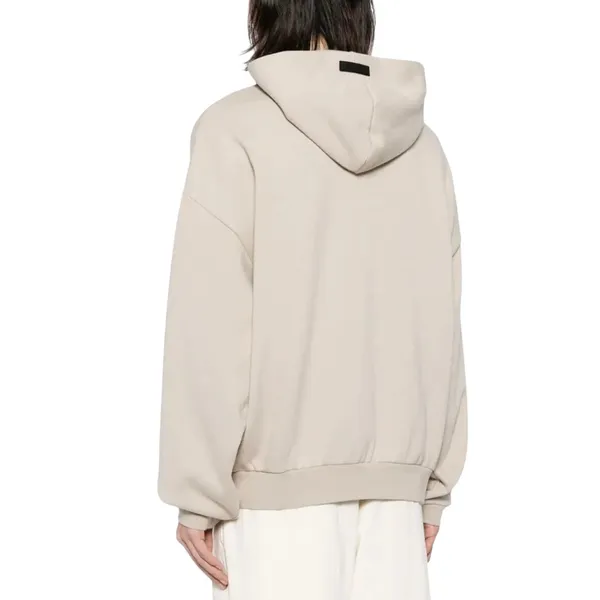 Fear of God Essential Logo-print Hoodie in Neutral size Large - Image 9