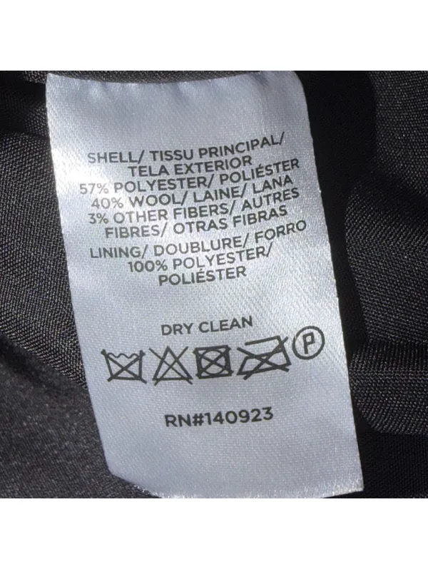 LOFT Size 0 Black White Herringbone Wool Mini Skirt - Image 7