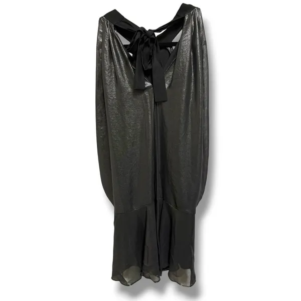 BCBGeneration Metallic Halter Mini Dress‎ Black Silver XS Cocktail Party NWT NEW - Image 11