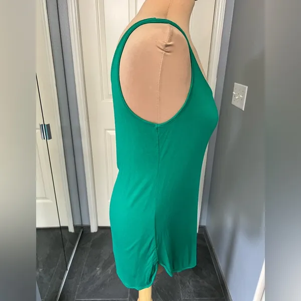 Soft Surroundings Green Scoop Neck Basic Tank‎ Top - Image 2