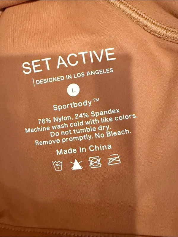 SET‎ ACTIVE Sportbody Cropped Tank In Burnt Orange size Large - Image 4