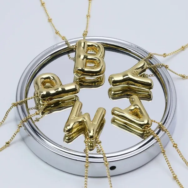 Letter C Initial Necklace Gold - Image 5