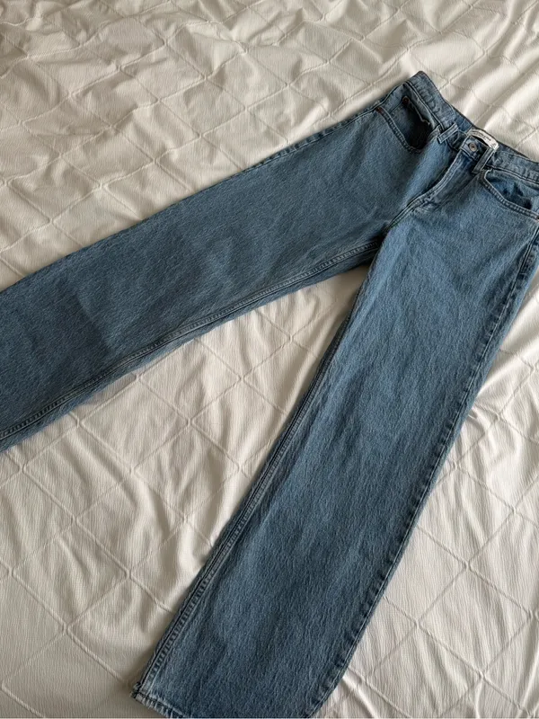 Abercrombie 90’s Relaxed Jean Blue Size 27 - Image 2