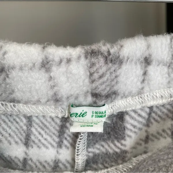 NWT Aerie Fleece Plaid Jogger Sweatpants - Image 3