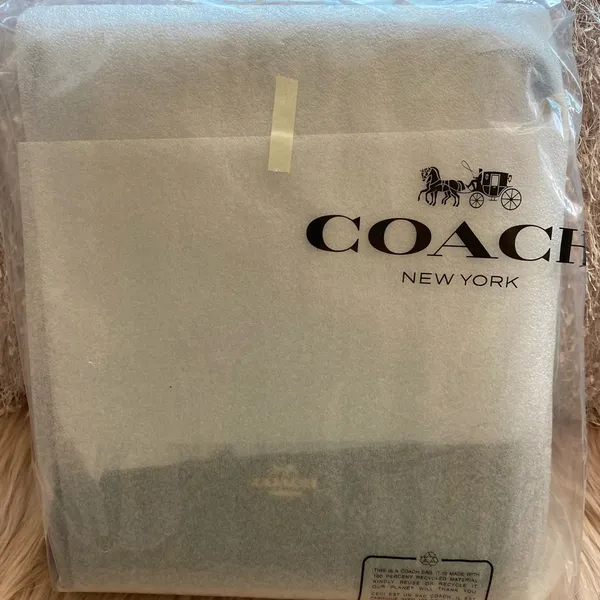 NWT Coach Black Signature Shoulder Bag with Gold Accents - Image 8