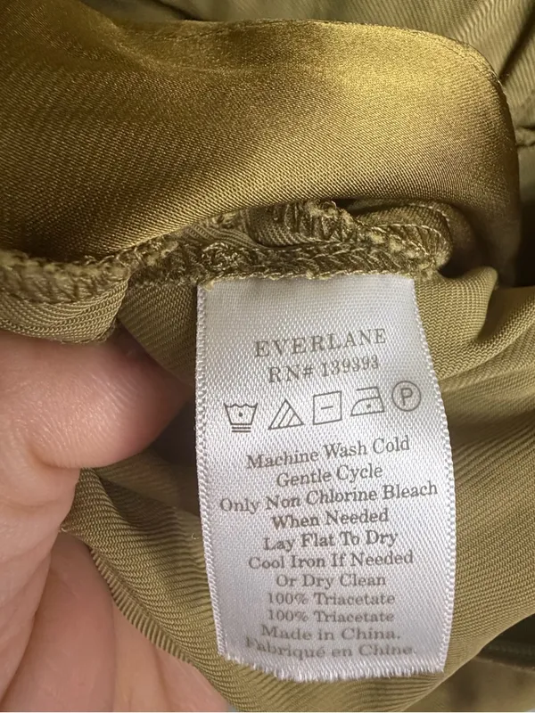 Everlane Olive Short-Sleeve Tie-Waist Jumpsuit - Image 7