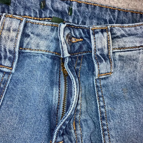 Wild Fable High Rise Cargo Jeans 6 28X30 Blue Streetwear Wide Leg Utility - Image 15