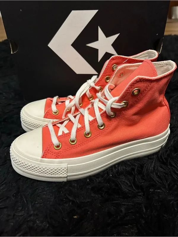 CONVERSE Chuck Taylor All Star Lift Platform High 'Watermelon Slushy' shoes sz 7 - Image 2