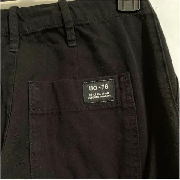 Urban Outfitters UO BDG Black Cargo Utility Pants Trousers Cinched - Image 4