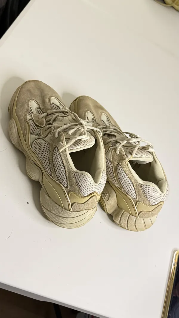 adidas Yeezy 500 Men's Light Taupe Sneakers Size 10.5 - Image 4