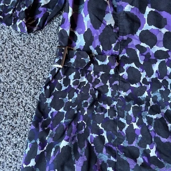 Zengery purple and black leopard print raincoat size (2)‎ large - Image 11