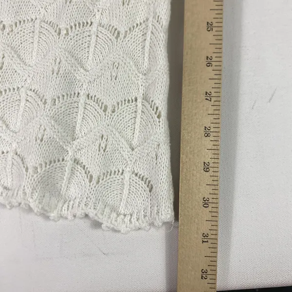 Marine Layer Pants Womens‎ XS White Crochet Knit Wide Leg Pull On Summer Lounge - Image 5